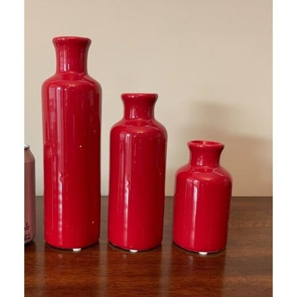 New Vase Set, Farmhouse Decor, Aesthetic Room Decor, Boho Decor, Vases for - Picture 2 of 3